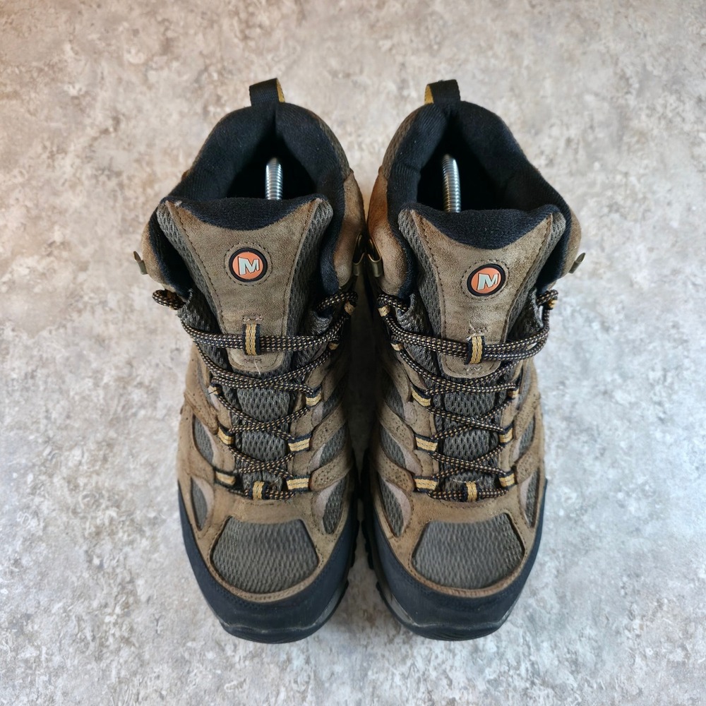 Men's 9 WIDE Merrell Moab 3 Mid Waterproof Hiking Boots J035839W *Read Desc. - Picture 3 of 9